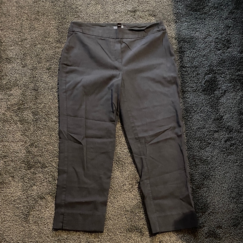 Long Tall Sally Black Stretch Capri Pants 12 Tall